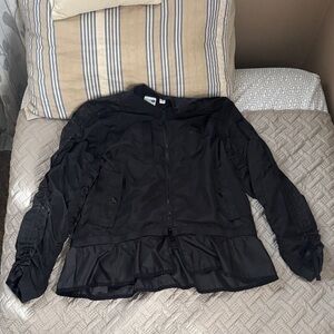 Puma Black Women's Lightweight Bomber Jacket with Mesh Hem